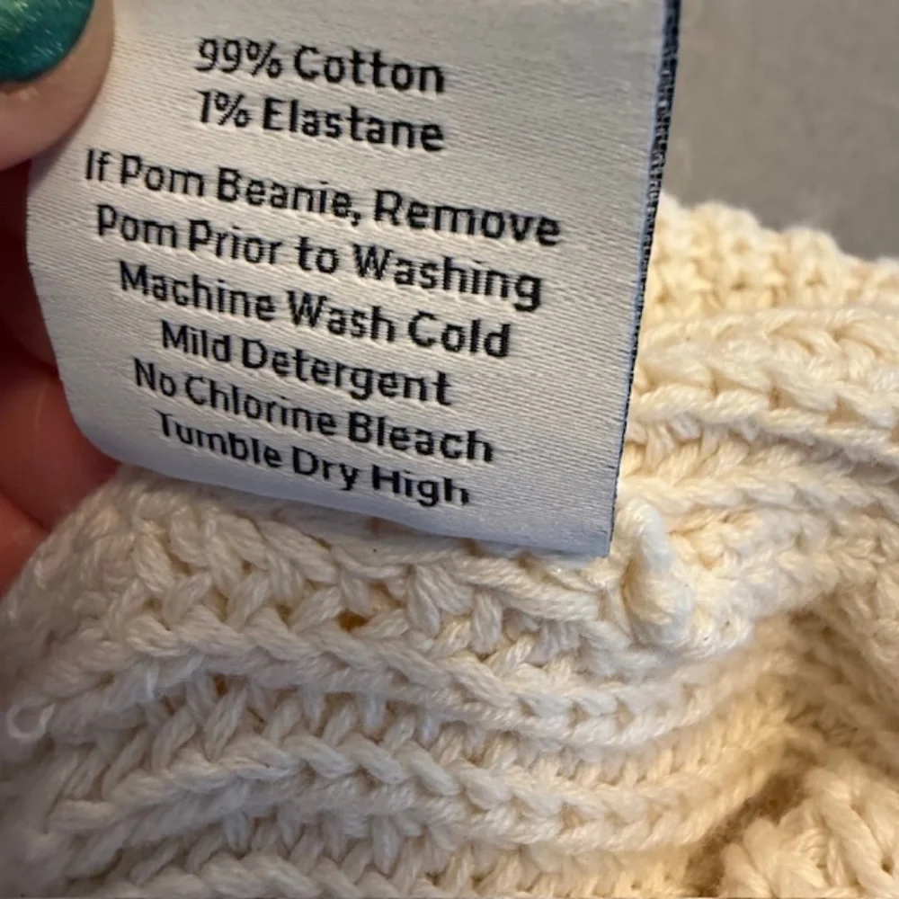 NWOT-Love Your Melon LYM Youth Beanie Cream Puppy Ear Knit Logo Cap Hat New